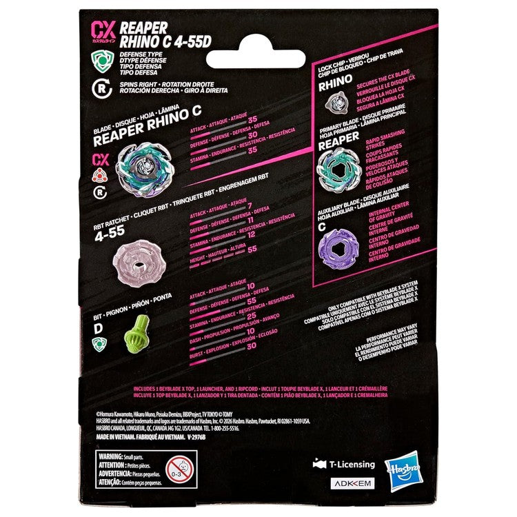 Beyblade X Reaper Rhino C 4-55D