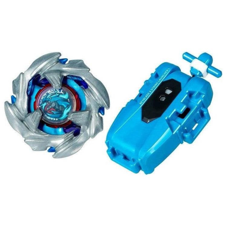 Contenu du Cobalt Dragoon Deluxe Left-Spin String Launcher Set