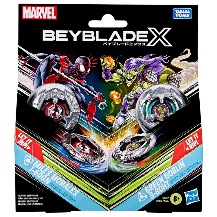 Miles Morales vs Green Gobelin Beyblade X