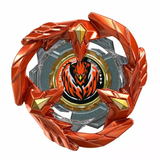 Lame Phoenix Feather orange vue de dessus, sticker central phénix rouge et pointes dorées