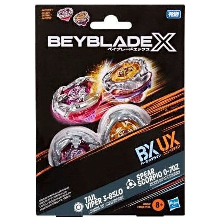 Spear Scorpio 0-70Z & Tail Viper 3-85LO Dual Pack Beyblade X Hasbro