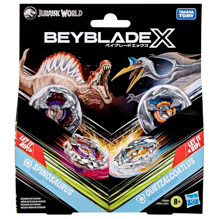 Beyblade X Jurassic World Spinosaurus vs. Quetzalcoatlus