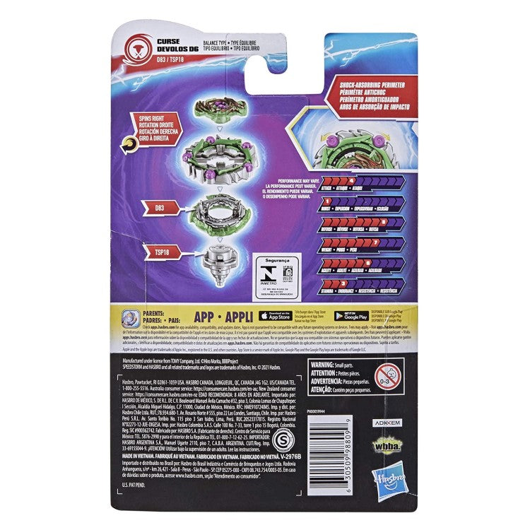 Toupie Beyblade Burst Surge Curse Devolos D6