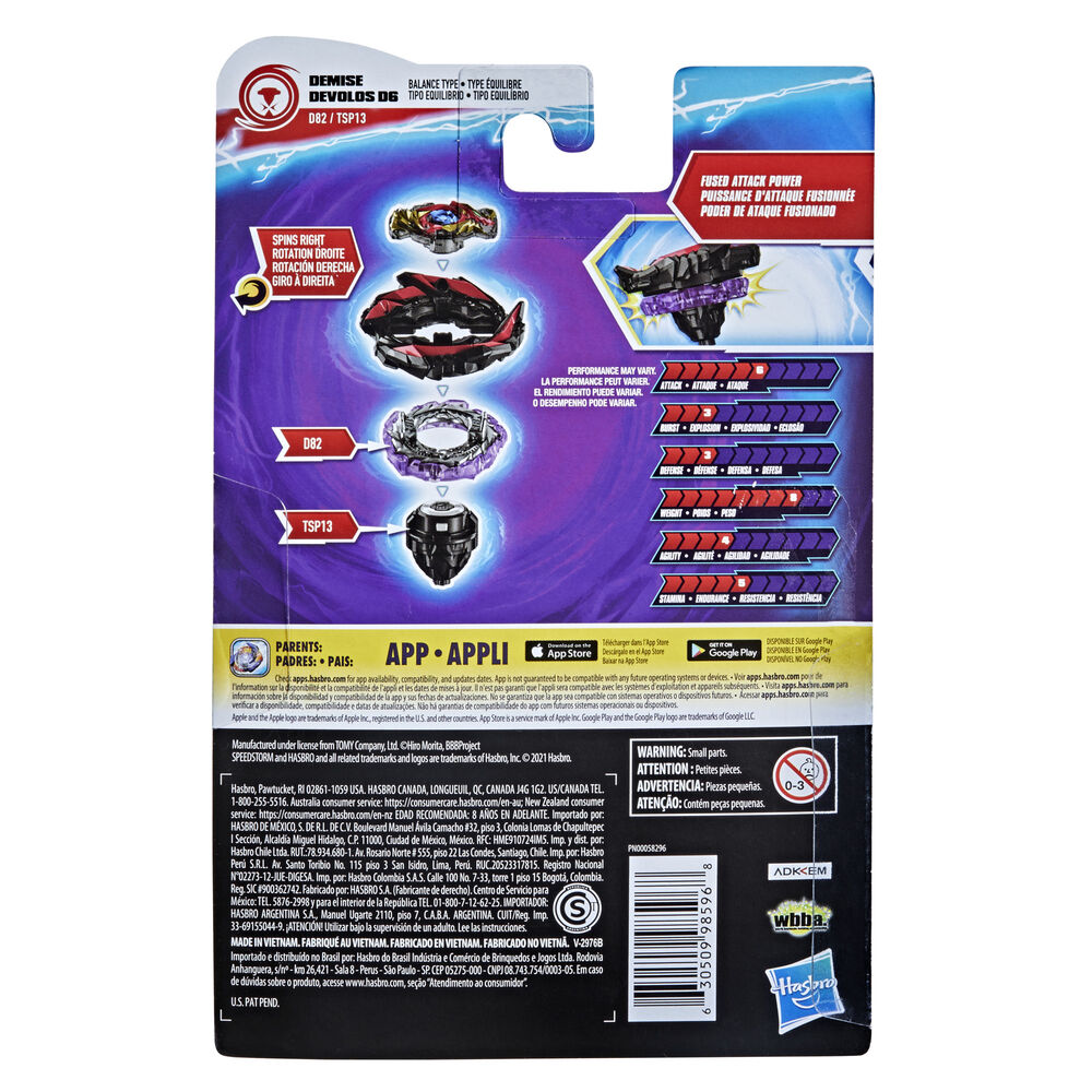 Toupie Beyblade Burst Surge Demise Devolos D6