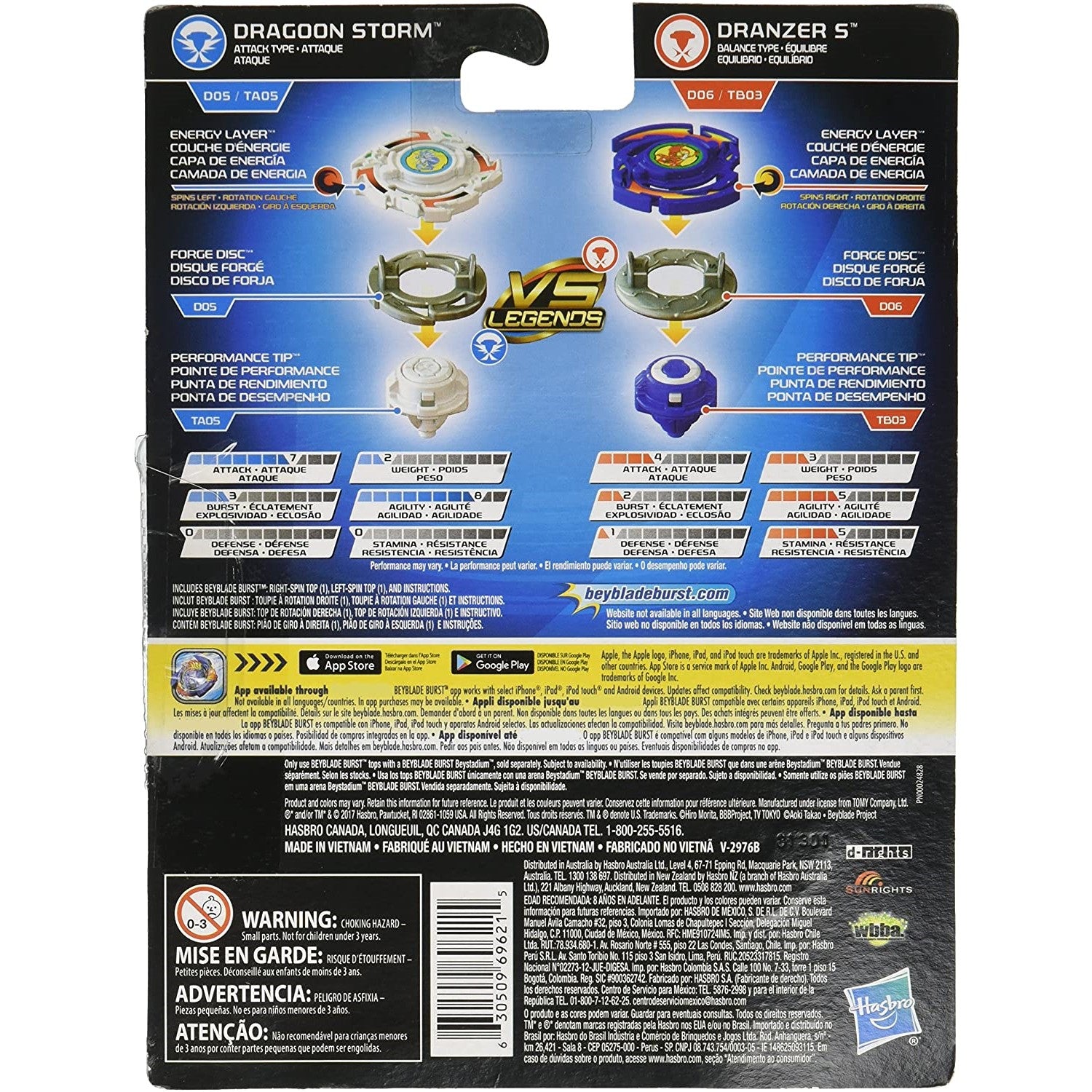 Beyblade Burst Dragoon Storm et Dranzer Spiral Dual Pack