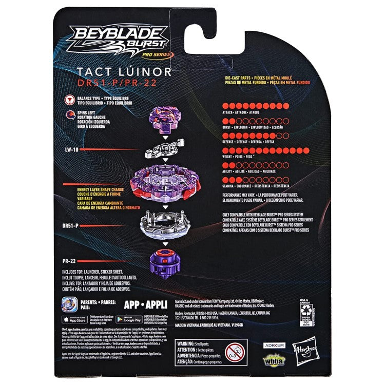Toupie Beyblade Pro Series Tact Luinor