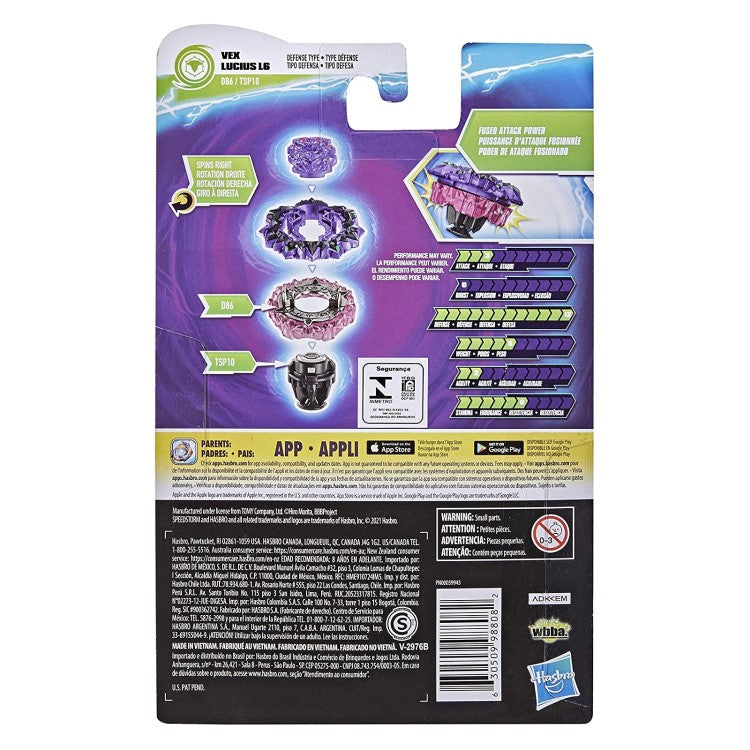 Toupie Beyblade Burst Surge Vex Lucius L6