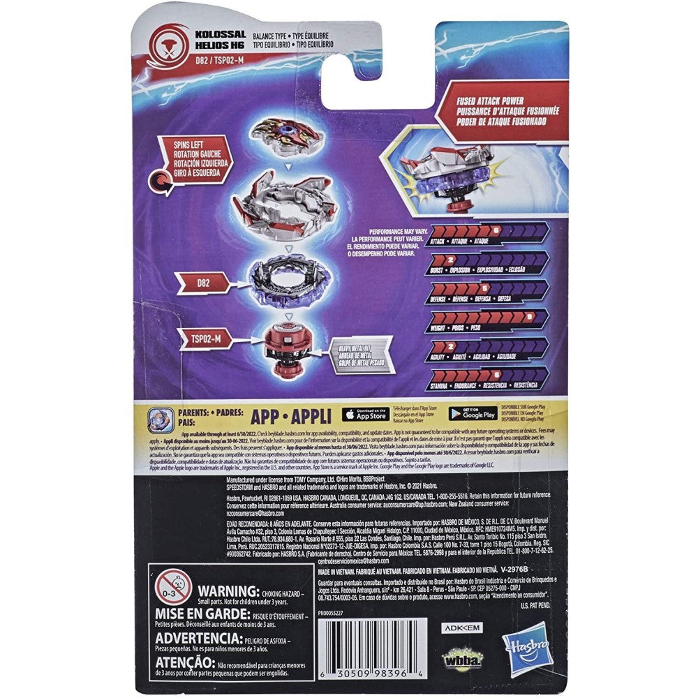 toupie Beyblade Kolossal Helios H6 1B-D Zoning-SPM