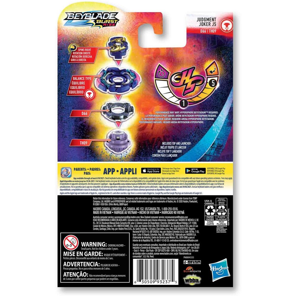 Toupie Beyblade Burst Rise Judgement Joker J5 00 